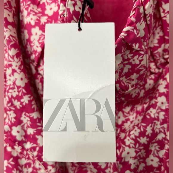 Zara Pink Floral Corset Bodysuit Size Large - Picture 15 of 15
